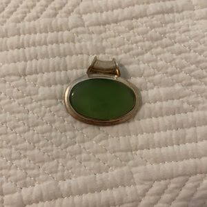 Jade and silver pendant from Arizona